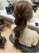 ビスポーク(BESPOKE)&nbsp;20代30代40代♪大人可愛いブラウンカラーゆるふわ編み下ろし