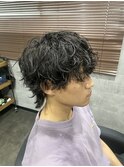 滋賀/南草津/メンズ美容室/波巻きツイストスパイラルパーマ
