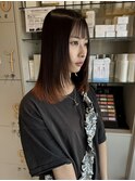 《畑中結衣》レイヤーカット/髪質改善ストレート