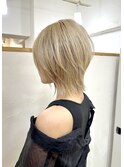 【Kai.】くびれレイヤーウルフ◇ハイトーンベージュ
