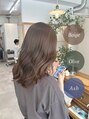 リリー 勝田台店(Lilly)&nbsp;ブリーチなしWカラーで明るくしてからオリーブベージュ＊