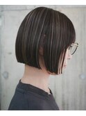 色っぽボブ 切りっぱなしボブ　似合わせカット ミニボブ