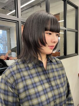 ニコ トウキョウ 渋谷(nico TOKYO) ウルフカット/レイヤーカット/ブルーブラック/透明感カラー