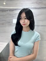 エヌ 大阪梅田店(enu)&nbsp;【大阪梅田】ブルーブラック×韓国風くびれ巻き