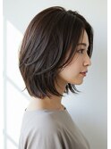 30代40代50代グラデーションボブフェイスレイヤー髪質改善