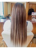 エクステロング　明るめメッシュ