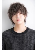ツイストパーマ波巻きスパイラルパーマツーブロックパーマウルフ