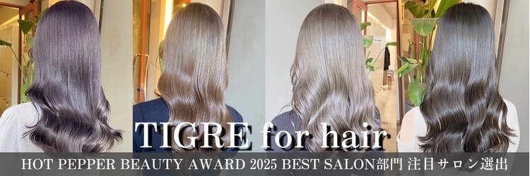 ティグルフォーヘア(TIGRE for hair)のサロンヘッダー