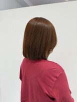 エアー 横浜(AIR)&nbsp;【湯田】レイヤーボブオレンジカラー