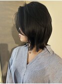 動きのある切りっぱなしボブ【藺草】