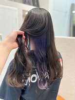 シュク 高円寺(SYUK)&nbsp;インナーカラー/紫/ブリーチ1回【SYUK高円寺】kanna