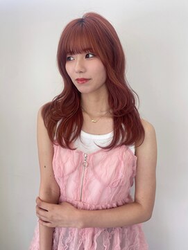 ヴィンス(vince) オレンジブラウン/ブリーチ1回/レイヤー