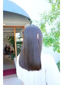 ★美髪ストレートヘア＃髪質改善＃縮毛矯正＃透明感カラー