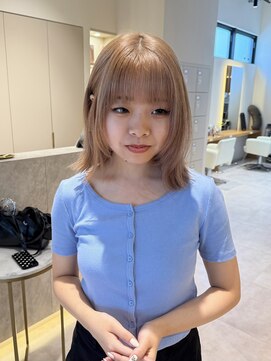 エンター 天神店(ENTER) milk tea beige/ミルクティーベージュ/大名美容室