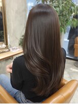 TELA HAIR 湘南台店【テーラヘアー】【12月中旬OPEN(予定)】 艶感のあるブラウン×レイヤースタイル<20代30代40代50代>