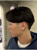メンズセンターパートニュアンスパーマフェザーパーマ