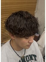 エッジ(EDGE)&nbsp;大分メンズ刈り上げマッシュ波巻きスパイラルパーマスタイル