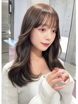 エヌアイ オモテサンドウ(ni omotesando)&nbsp;上品韓国◇暗め透明感ショコラグレージュ顔周りレイヤーカット