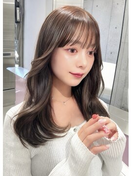 エヌアイ オモテサンドウ(ni omotesando) 上品韓国◇暗め透明感ショコラグレージュ顔周りレイヤーカット
