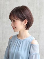 ディーディーフォルム(DD form)&nbsp;大人可愛い丸みショートボブ、透明感カラーで抜け感をプラス♪
