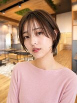 カランエノエル(Calin et Noel)&nbsp;大人ボブ大人ショートボブ切りっぱなしボブ前髪あり前下がりボブ