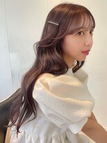エヌアイ オモテサンドウ(ni omotesando)&nbsp;韓国ヘア◇色素薄めハイトーンカラー顔周りレイヤーカット