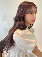 エヌアイ オモテサンドウ(ni omotesando)&nbsp;韓国ヘア◇色素薄めハイトーンカラー顔周りレイヤーカット