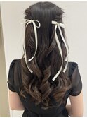 ハーフツイン/ヘアアレンジ/ゆるふわ