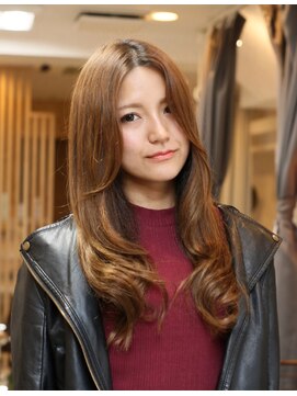 クート(ku-to+) 秋冬人気No1★王道アンニュイロングバレーヤージュカラー