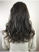 アッシュグレージュラフウェーブ