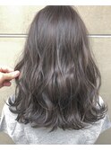 イルミナカラー無造作カール前髪丸みショートボブディ_北間