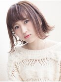 軽さと動きのセミウェット王道切りっぱなしストレート外ハネボブ