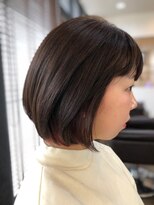 ヘアショップアルファ NATURALボブ×春色インナーカラー