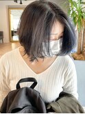 フェイスフレーミングブルーグレー