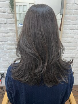 アリュウル 表参道(ALLURE) 韓国くびれ大人デジタルパーマくすみブルーテラコッタ/千葉