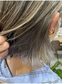【hair salon W】インナーアッシュグレー
