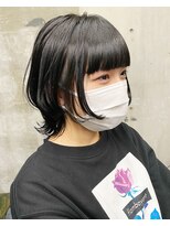 ガルボ ヘアー(garbo hair)&nbsp;#オススメ#ウルフ女子#コロナ対策#黒髪#ウルフカット#カット