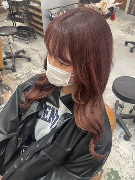 エデン ミュージアム(EDeN MUSEUM) #プルエクステ#ロング#赤髪