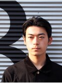 爽やか かき上げ オールバック ビジネス 黒髪 スーツ 3