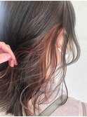 控えめピンクベージュ◇インナーカラー/髪質改善/ヘッドスパ