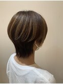 ハイライト入りショートスタイル☆