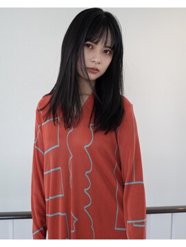 エヌイー(ne' by MAULOA) 【ne' by MAULOA】黒髪ストレート重ためロング