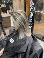 ラフ(LAFF)&nbsp;#バレイヤージュ#グレージュカラー#ボブウルフ#ココアベージュ