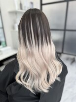 ラムシェール(LamChele)&nbsp;【lamchele】ホワイトミルクティーアッシュ×シールエクステ