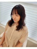 マカナワークス(makana works)&nbsp;ミディアム　ニュアンスパーマ　　ウルフパーマ　ナチュラル