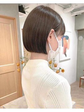 ローレン(LOREN) ミルクティーベージュぷつっとボブケアブリーチ 梅田