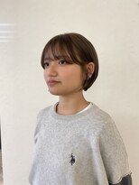 アコーズ ヘア トクシゲ(accord s hair Tokushige)&nbsp;丸みショート/オリーブベージュ