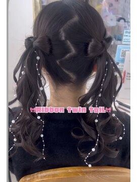 ヘアセット専門店 ナゴミ 渋谷店(nagomi) ミニリボンツインテール