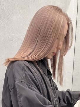 ウェイビーズ(WAVY'S) xブリーチ/イメチェン/ホワイトブロンド/外ハネボブ/美髪/