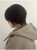 襟足すっきりショートレイヤー